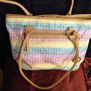 Giani Bernini multi-colored  monogram shoulder handbag Perfect for spring/summer